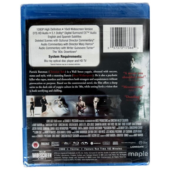 American Psycho (Blu-ray, 2000) - Uncut Version - Picture 4 of 7